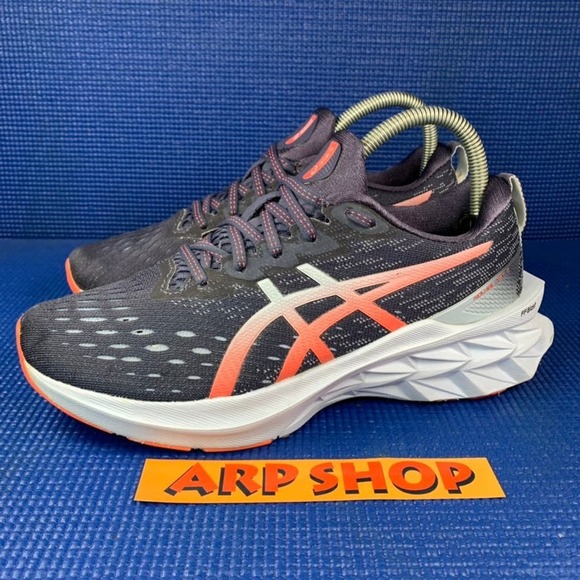 Asics Shoes - ASICS NOVABLAST 2 Women`s Size 8 Blue Orange Athletic Running Shoes 1012B049